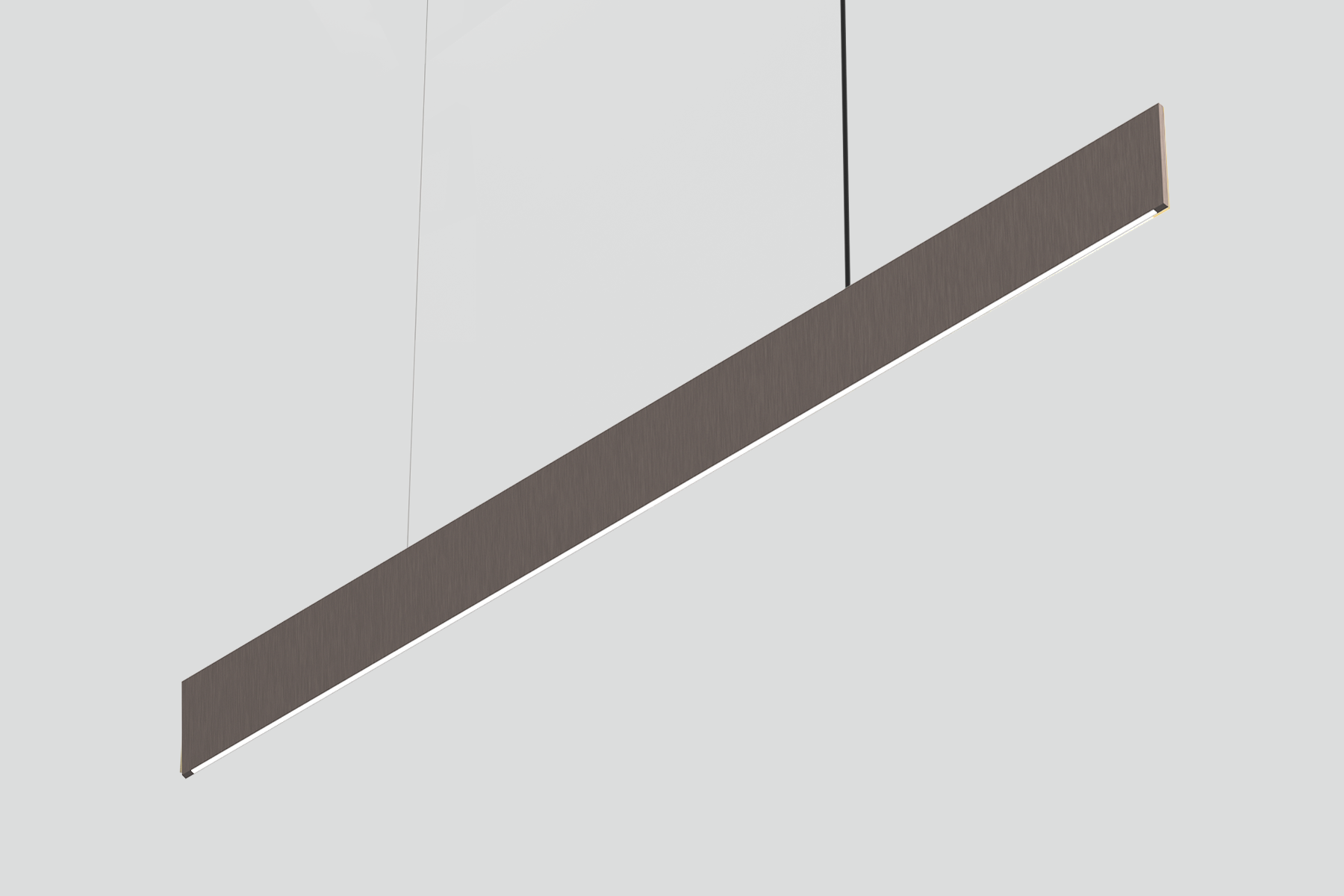 QLINE 07 --- 7mm wide suspended linear light fixture